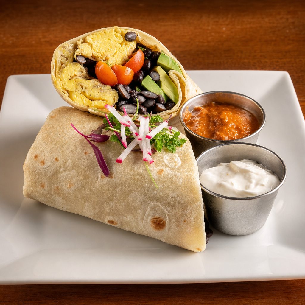 Chorizo Breakfast Burrito.
