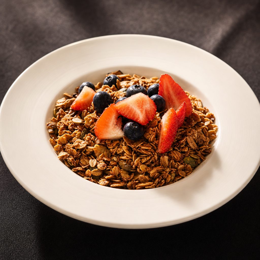 Homemade Granola Yogurt Parfait.