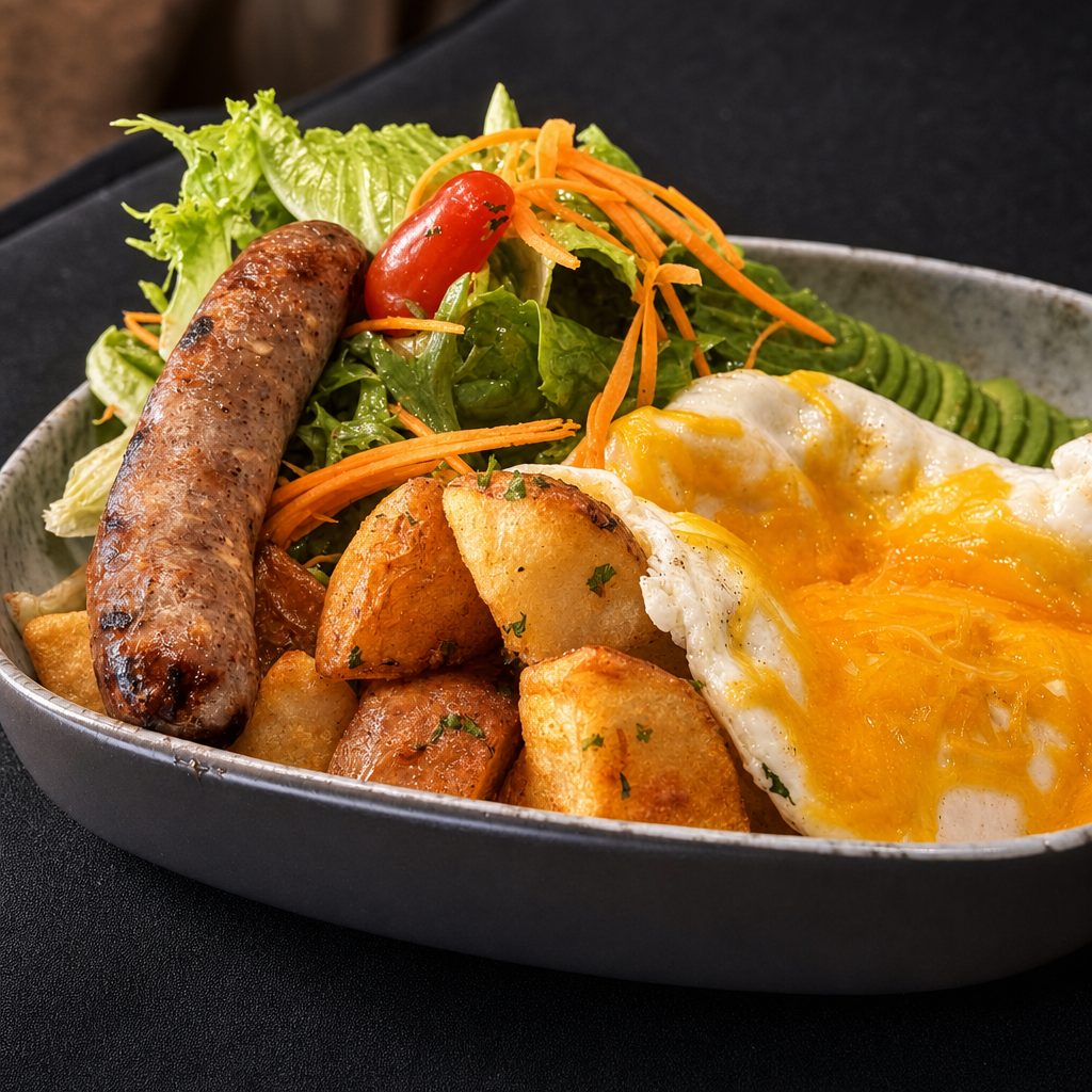 Chicken Sausage Breakfast Bowl.