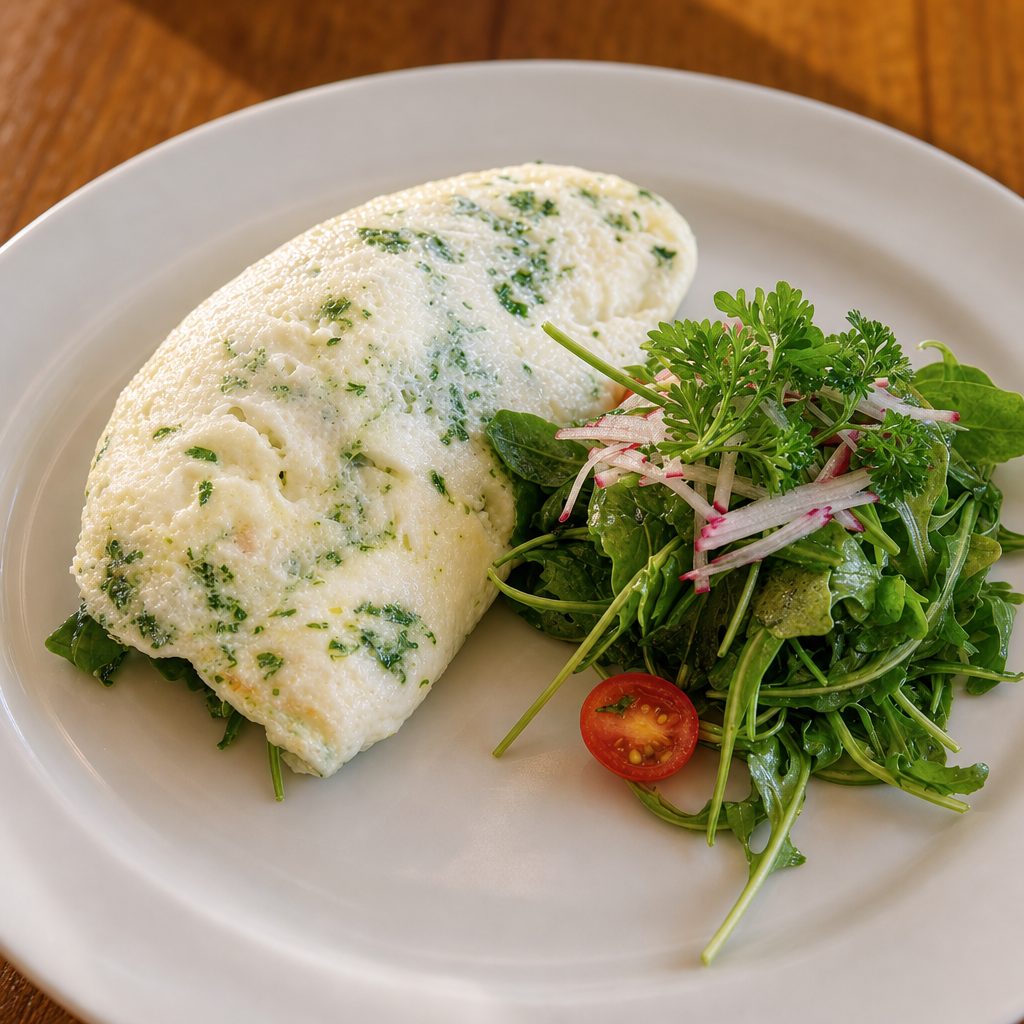 Herby Egg White Omelet.