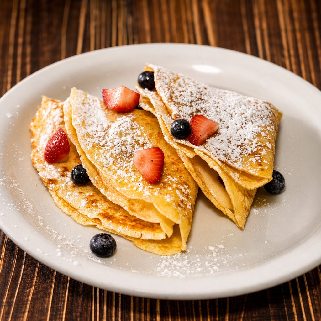 Sweet Cheese Crepe.