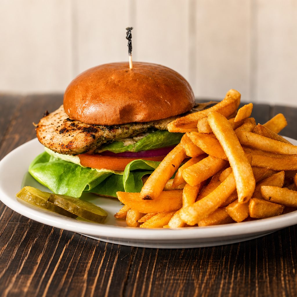 California Style Grilled Chicken Sandwich.