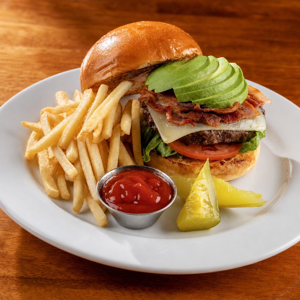 Albany Hill Cheese Burger.