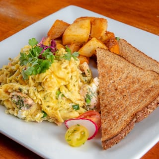 Smoked Salmon Scramble